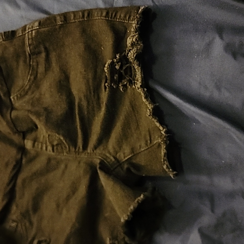 Maternity shorts, black, adjustable waist